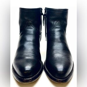 TECOVAS Women’s Beautiful Black Ankle Zip Boots Sz 7.5B Fall and Winter